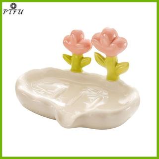 PTFU Sáng Tạo Hộp Xà Phòng Thoát Nước Chống Trơn Trượt Đĩa Phụ Kiện Phòng Tắm Biển Trắng Dùng Cho Tắm Gia Đình Mới