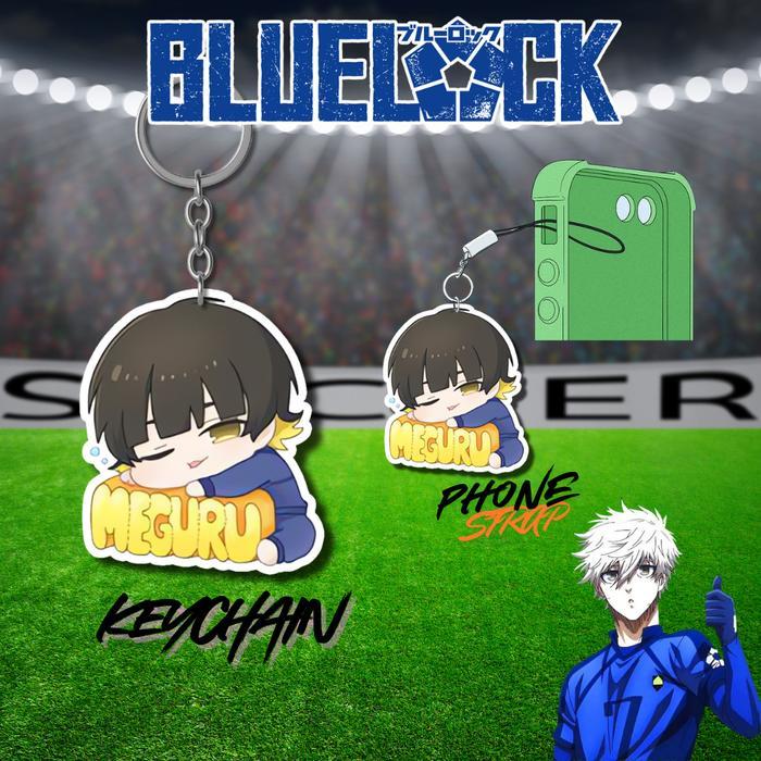 GANTUNGAN KUNCI BLUE LOCK/KEYCHAIN BLUELOCK/PHONE STRAP NAGI BLUELOCK - RIN ITOSHI, KEYCHAIN