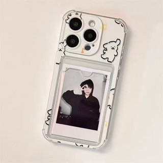 Dành Cho IPhone 17 16 15 14 13 12 11 Pro Max X XR XS Max 7 8 Plus Dễ thương puppy rỗng thẻ ảnh túi điện thoại trường hợp