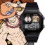 ONE PIECE Anime Ngoại Vi Portgas D Ace Đồng Hồ Sinh Viên Chống Nước Đồng Hồ Điện Tử Vuông Nhỏ Quà Tặng Sinh Nhật