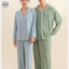 Bộ đồ ngủ nam nữ phong cách Nhật Bản Muji, chất liệu modal co giãn mềm mại, phù hợp làm loungewear