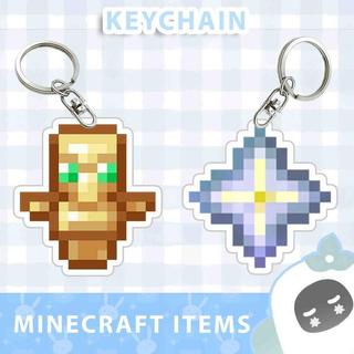 Ganci / Gantungan Kunci Akrilik MINECRAFT "ITEMS" - ACACIA PLANKS