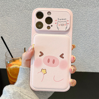 Heo Hồng + Vòng Tay Cho iphone17 17promax 16promax 15promax 14 / 13 / 15 / 16pro iphone13 Vỏ TPU iphone mới chống bụi