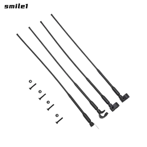 Dòng tín hiệu SMILE, Ăng-ten bánh xích RC màu đen, Bộ phận nâng cấp bằng nhựa 1 / 8 1 / 10 Phụ kiện xe RC mô phỏng cho TRX4 SCX10 RC4WD