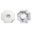 SAIA 1 Khuôn Gạch lát, Cỏ rỗng Nhựa Bước Đá Paver, Bền DIY 25x6cm Có thể tái sử dụng Khuôn gạch lối đi cho bãi cỏ Sân vườn