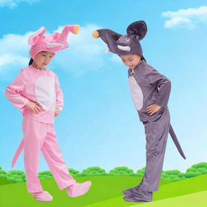 💕Chỗ💕 Trẻ Em Voi Động Vật 3-12 Tuổi Trang Phục Quần Áo Cho Bé Gái Trới Lạ Halloween Giáng Sinh