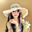 Mũ Rơm IAPPORTUNIA, Mũ Viền Ren Vành Lớn Có Thể Gập Lại, Chống Nắng Chất Lượng Cao UV Bảo Vệ UPF 50 + Mũ Chống Nắng Nữ Bé Gái
