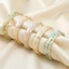 JUNYUE88US Vintage Cloisonne Bangle, Men Hoa Nhiều Màu Sắc Vòng Tay Hoa, Bohemian Truyền Thống Dân Tộc Cổ Điển Vòng Tay Nữ Trang Sức