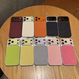 Ốp điện thoại cứng họa tiết da sang trọng iPhone 17 Pro Max cho iPhone 16 15 14 13 Pro Max Plus 17Air