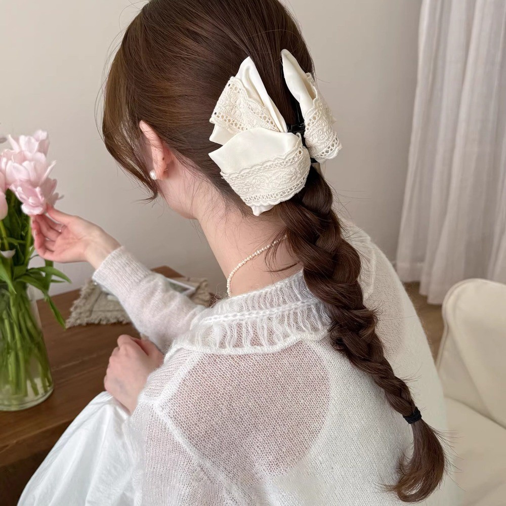 Kẹp tóc thêu ren tam giác phong cách mới - Dành cho tóc dày và tạo kiểu đội đầu