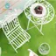 Gamchiano Bàn Mini Bộ Ghế Nhà Chơi Nội Thất Trắng Mô Phỏng Nhà Búp Bê Phụ Kiện Mô Hình Nội Thất Cho Chậu Cảnh Quan