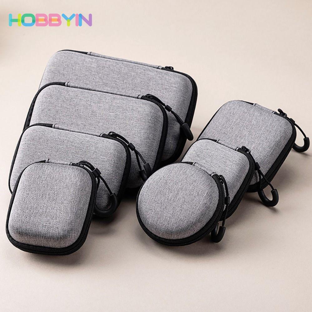 HOBBYIN 1 Cái Tai Nghe Dây Kéo, Mini Cho Túi Bảo Quản Airpod EVA, Tai Nghe / Điện Thoại / Cáp Sạc Phụ Kiện Kỹ Thuật Số Túi Đựng Di Động