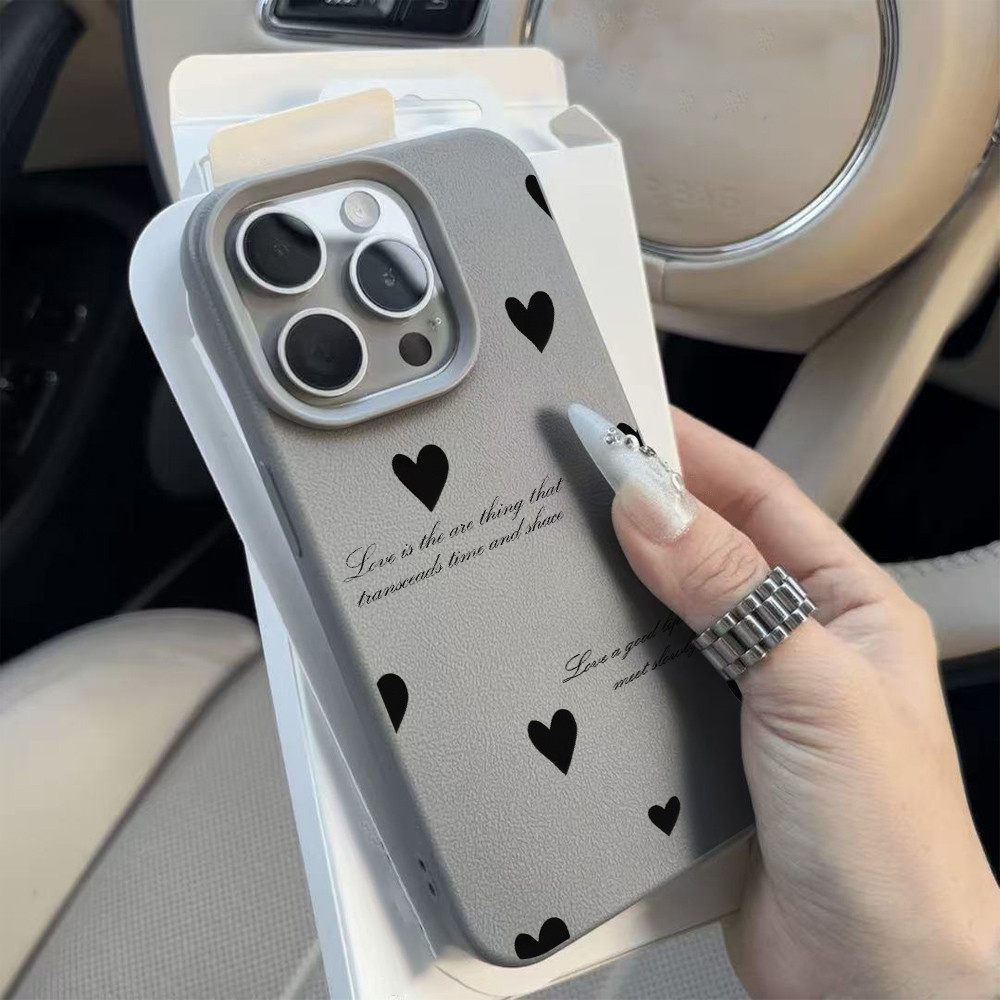 Câu nói yêu thương phù hợp với 16 vỏ điện thoại iPhone 17 Air, hoa văn lựu,14/13/11 Pro