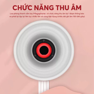 Loa Phóng Thanh Megaphone 629U 100w  Bluetooth Ghi Âm giọng Nói Kết Nối USB Khếch Đại Âm Thanh Cực Lớn 2026