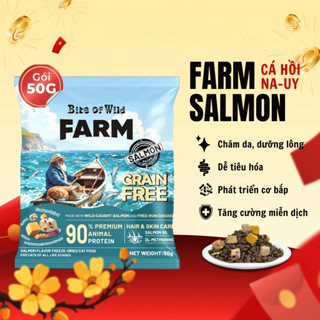 Gói Dùng Thử 50g Bite Of Wild Farm – Tiện Lợi & Giàu Topping Thịt Sấy