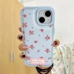 Trái nhỏ hồng phấn phù hợp với vỏ điện thoại iPhone 17 Air, cảm giác da 14/13/11 Pro