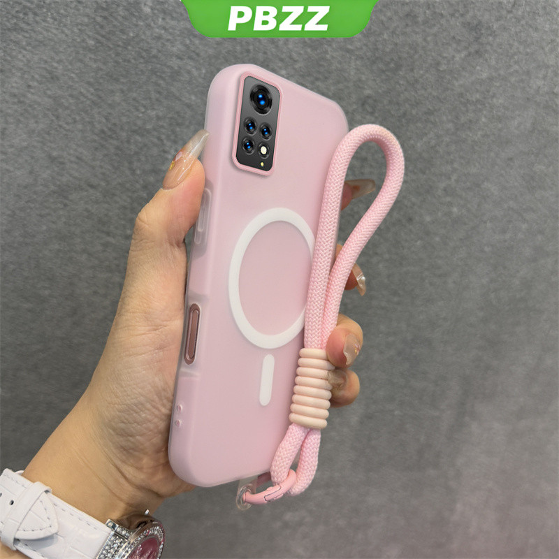 Ốp 2 trong 1 cho redmi note 11 4g note 11s redmi note 11 pro 5g Vỏ điện thoại chống sốc Thiết kế mới thẩm mỹ Vỏ thạch màu kép có dây buộc Từ tính không dây GDBSWX01