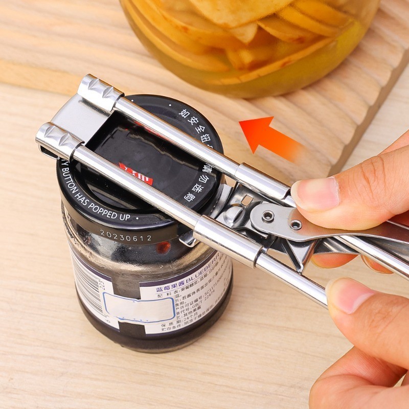 Đồ mở nắp chai đa năng bằng thép không gỉ tiện lợi Dụng Cụ Mở Nắp Chai Lọ،Chống trượt ، Mở hộp đồ hộp، tiết kiệm sức lực