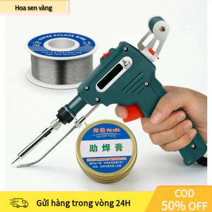 【COD】Giải pháp hàn hoàn hảo với bộ ba mỏ hàn, cuộn dây thiếc sáng bóng và keo hàn trợ dung mạnh mẽ.
