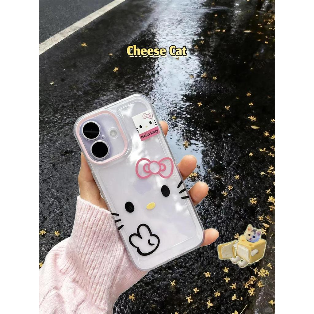 Ốp Lưng Cho IPhone 17 11 14 15 12 13 16 Pro Max 17 Air Xs Max Xr 8 7 Plus SE 2020 Thiết Kế Hình Cá Và Nơ Kitty Hoạt Hình