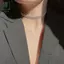 Thời Trang Full Kim Cương Giả Choker Nelaces Cho Nữ Hình Học Pha Lê Nelaces Đám Cưới Trang Sức Dự Tiệc Quà Tặng