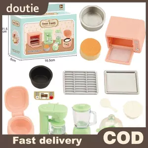 Doutie 1 Bộ 1: 12 Nhà Búp Bê Bếp Cơm Thu Nhỏ Lò Vi Sóng Máy Trái Cây Trứng Hấp Đồ Dùng Nhà Bếp Mô Hình Trang Trí Đồ Chơi Nhà Búp Bê Phụ Kiện VN