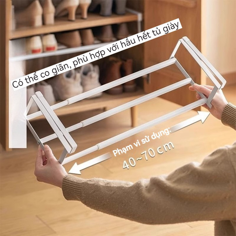 Giá Treo Tủ Giày Tiết Kiệm Không Gian,Vách Ngăn Điều Chỉnh Chiều Dài,không cần khoan,Dễ Dàng Lắp Đặt