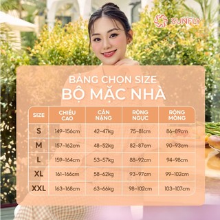 Bộ pijama nữ áo cộc quần ngố họa tiết caro kate mềm mại, mát, thấm hút tốt SUNFLY ST9349