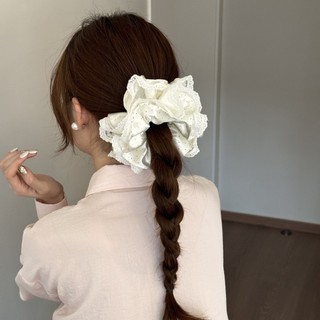 Dây buộc tóc Hululu ren satin cao cấp hai lớp, tạo kiểu tóc bóng đẹp, nữ tính