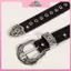 MYPANDA Thắt lưng da PU phong cách Gothic retro, phù hợp với quần jeans và váy