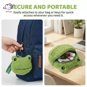 HFTOY Kawaii Chìa Khóa Quyến Rũ Dây Ví Đựng Tiền Xu Tai Nghe Dễ Thương Túi Bảo Quản Túi Dây Kéo Nhỏ Cho Bé Gái Sử Dụng Hàng Ngày ~