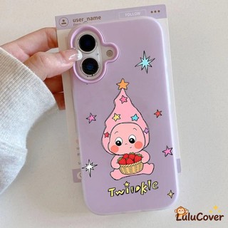 Ốp Lưng Star Baby Dâu 2 Trong 1 Cho OPPO A96 A95 A94 A93 A92 A80 A79 A78 A77 2022 A77S A76 A74 A73 A72 A59 A52 Vỏ Đựng Thẻ Hoạt Hình Dễ Thương Twinkle Twinkle Cover
