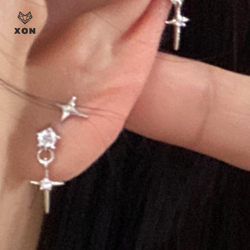[Mina] Bông Tai Pha Lệ Zircon Sáng Cho Thanh Thiếu Niên Nữ, Thiết Kế Thoáng Mát