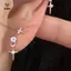 Bông Tai Pha Lệ Zircon Sáng Cho Thanh Thiếu Niên Nữ, Thiết Kế Thoáng Mát