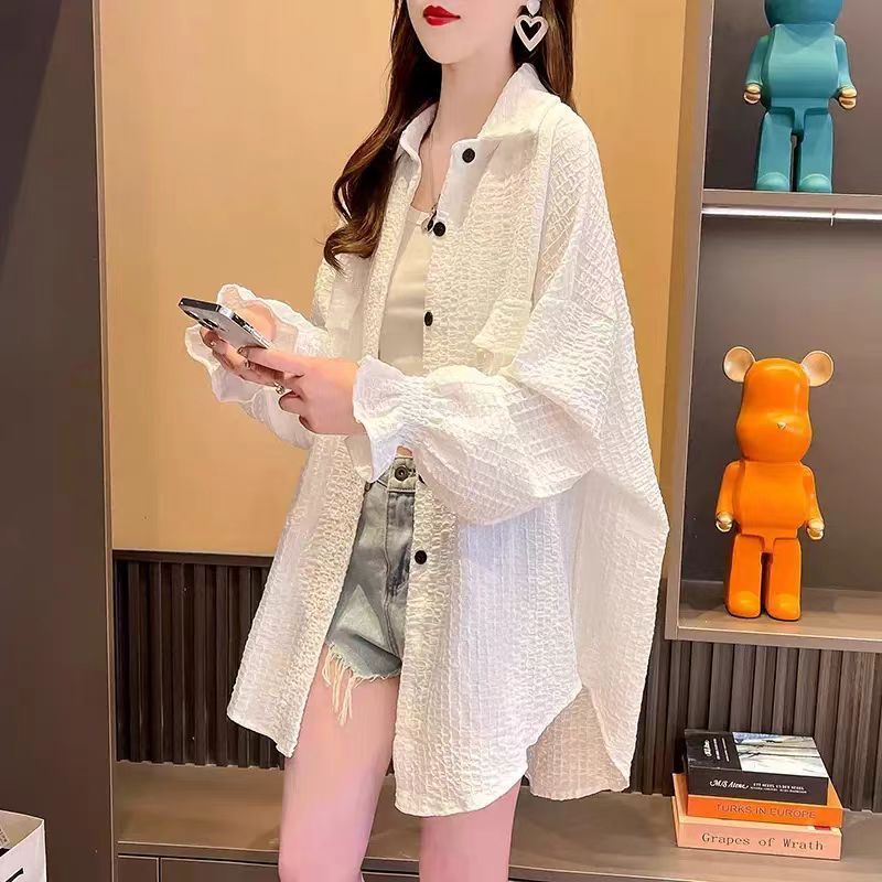 Áo khoác chống nắng cỡ lớn dành cho nữ, mặc ngoài trời mùa hè, sản phẩm mới thoáng khí, điều hòa,vải Satin mềm