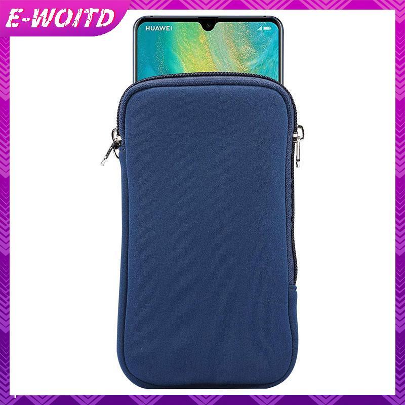 E-WOITD Đa Năng Neoprene Túi Điện Thoại Mềm Nhẹ Dây Kéo Túi Chống Xẻng Cho Văn Phòng Và Gia Đình Sử Dụng E-WOITD