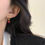 Retro Nhỏ Giọt Men Trái Tim Bông Tai Niche Thiết Kế Cao Cấp Bông Tai Hợp Thời Trang Ánh Sáng Sang Trọng Sang Trọng Sang Trọng Sang Trọng Sang Trọng Bông Tai Nữ