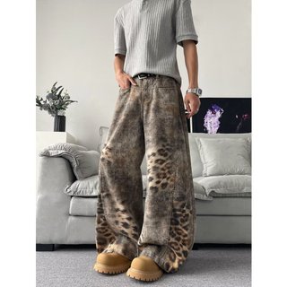 Quần Jeans Nam Họa Tiết Da Báo Chất Lượng Cao Phù Hợp Mọi Vóc Dáng