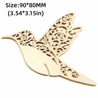 [PEASEE] 50 Cái / gói Humming Birds Place Cards, Hummingbird Birds Cardstock Thiệp Bàn Cưới, Thẻ Ghế Bướm Rỗng Thanh Lịch Trang Trí Đám Cưới