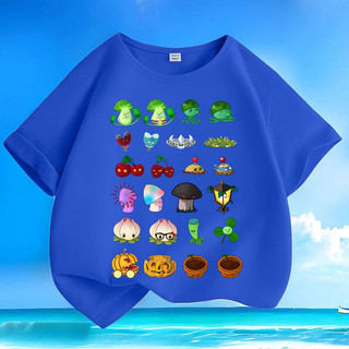 Áo thun cổ tròn in hình bộ sưu tập cây cối Plants vs. Zombies dành cho bé trai, kiểu dáng thoải mái và giản dị.