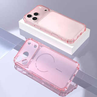 Túi khí bốn góc 2.0mm khuếch đại tức thì cửa sổ iPhone 17 Promax Matte Phone Case IP16 / 15 / Peach Pink 14 / 13 / 12 Soft 11