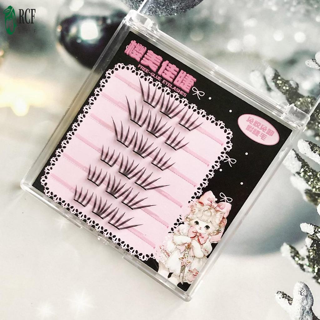 Lông mi giả uốn cong tự nhiên Nhẹ sợi tổng hợp mềm Lông mi giả thoải mái khi đeo