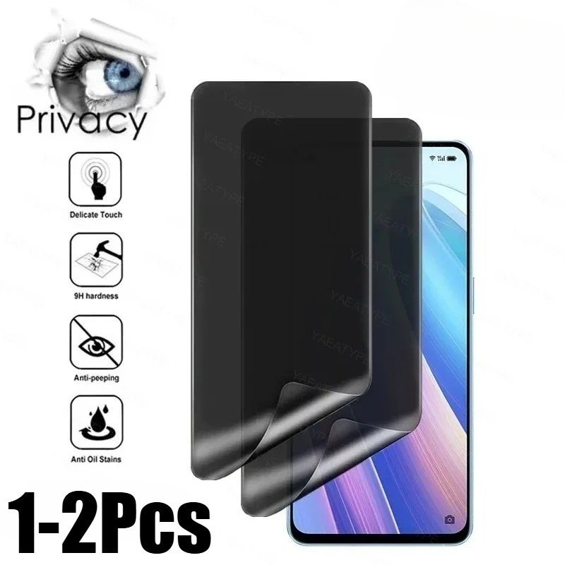 1-2 Chiếc Full Cover Chống Ánh Sáng Xanh Mềm Hydrogel Cho Samsung Galaxy A22 A23 A24 A25 A26 A30 A30s A31 A32 A33 4G 5G Chống Gián Điệp Riêng Tư Và Bảo Vệ Màn Hình HD Phim Mờ