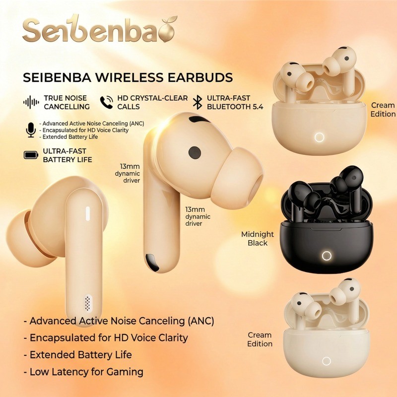 Senbenbao B43 Tai nghe không dây Bluetooth có Mic, điều khiển cảm ứng, giảm ồn