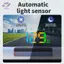 HFTOY GPS HUD Đồng hồ tốc độ KMH MPH Đồng hồ đo HUD Phông chữ lớn Kỹ thuật số Trắng xanh Màn hình hiển thị đầu xe Hiển thị phích cắm USB ~