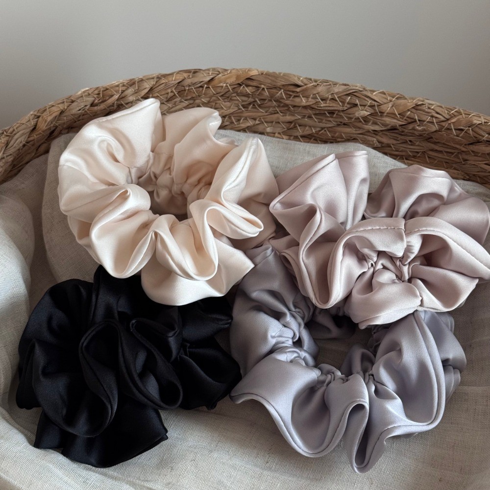 Hululu Dây Scrunchy Satin Phong Cách Hàn Quốc Cho Bé Gái Và Nữ