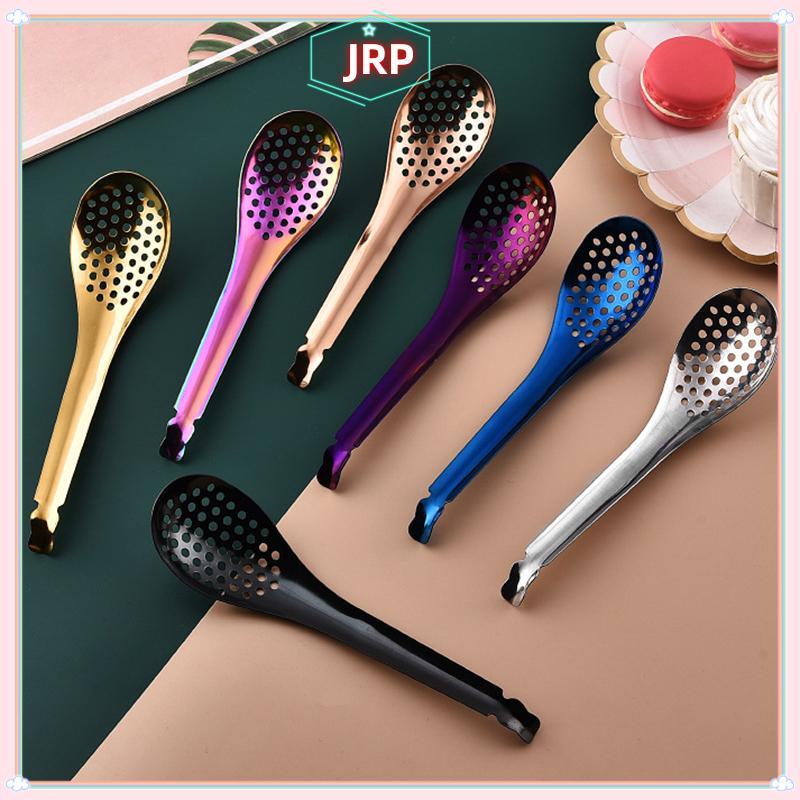 JRP 410 Thìa Nhà Bếp Bằng Thép Không Gỉ Có Lỗ Ẩm Thực Cá Caviar Builder Roe Sauce Lọc Thìa Bền Nhà Bếp Nấu Ăn Tiện Ích JRP