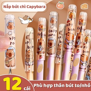 Nắp Bút Chì Tiện Lợi 36 Chiếc, Bộ Đầu Bút Chì Mini Hoạt Hình Độc Đáo， Công Cụ Bảo Vệ Bút Chì Dùng Được Lâu Hơn