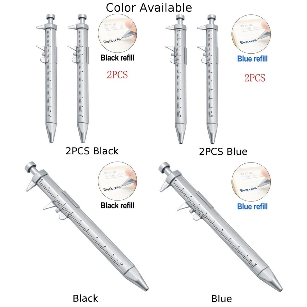 [GIGGLE] Bút mực Gel 0,5mm đa chức năng Vernier Caliper Bút bi lăn Văn phòng phẩm