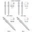 Bút mực Gel 0,5mm đa chức năng Vernier Caliper Bút bi lăn Văn phòng phẩm